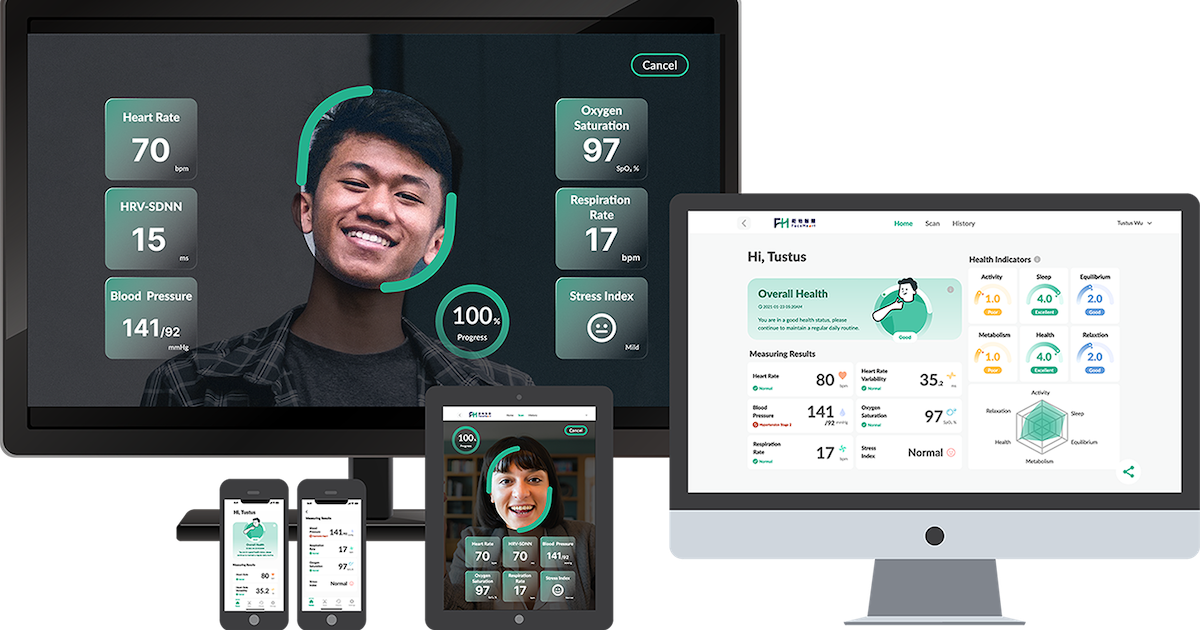 
  FaceHeart web and mobile applications
