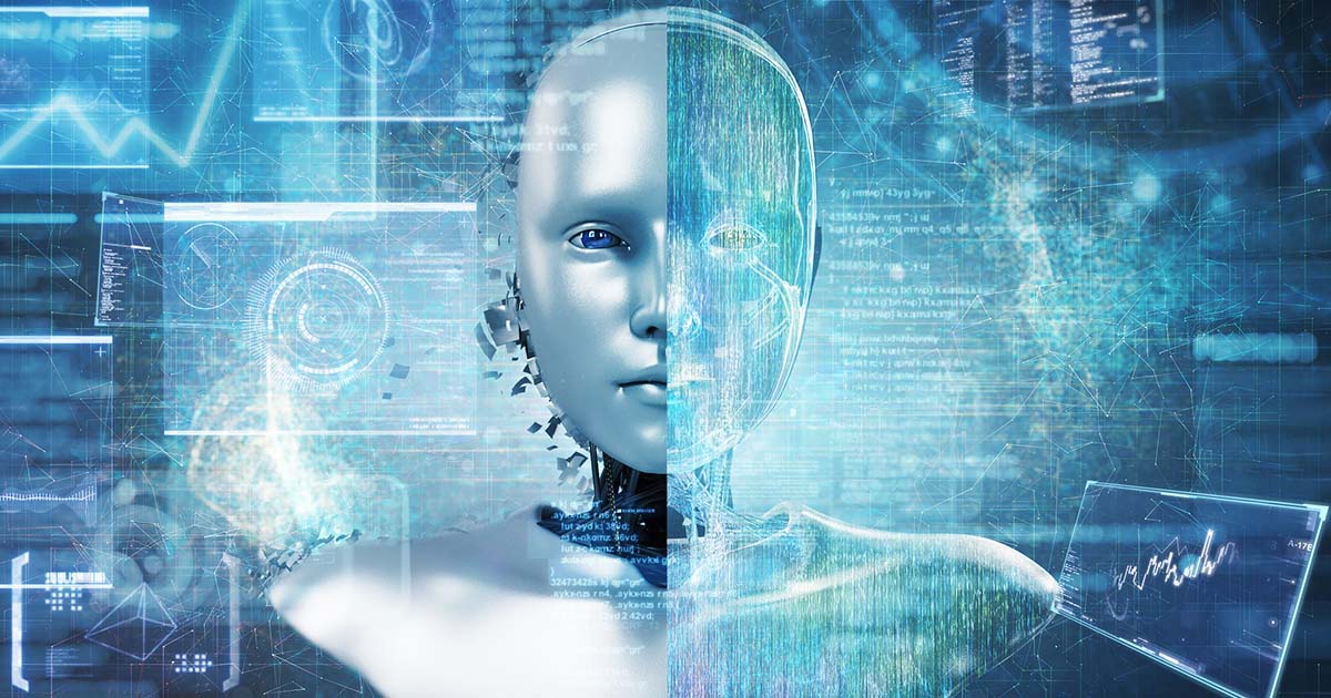 
  AI robot digital image
