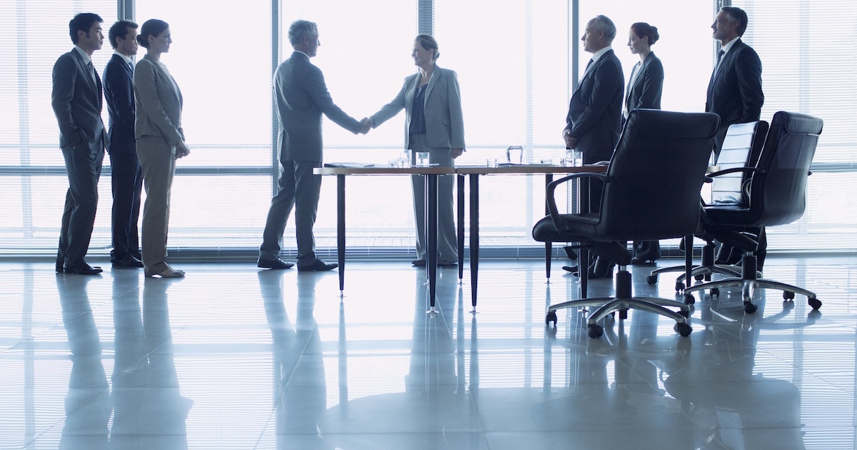 
  Executives in a conference 
