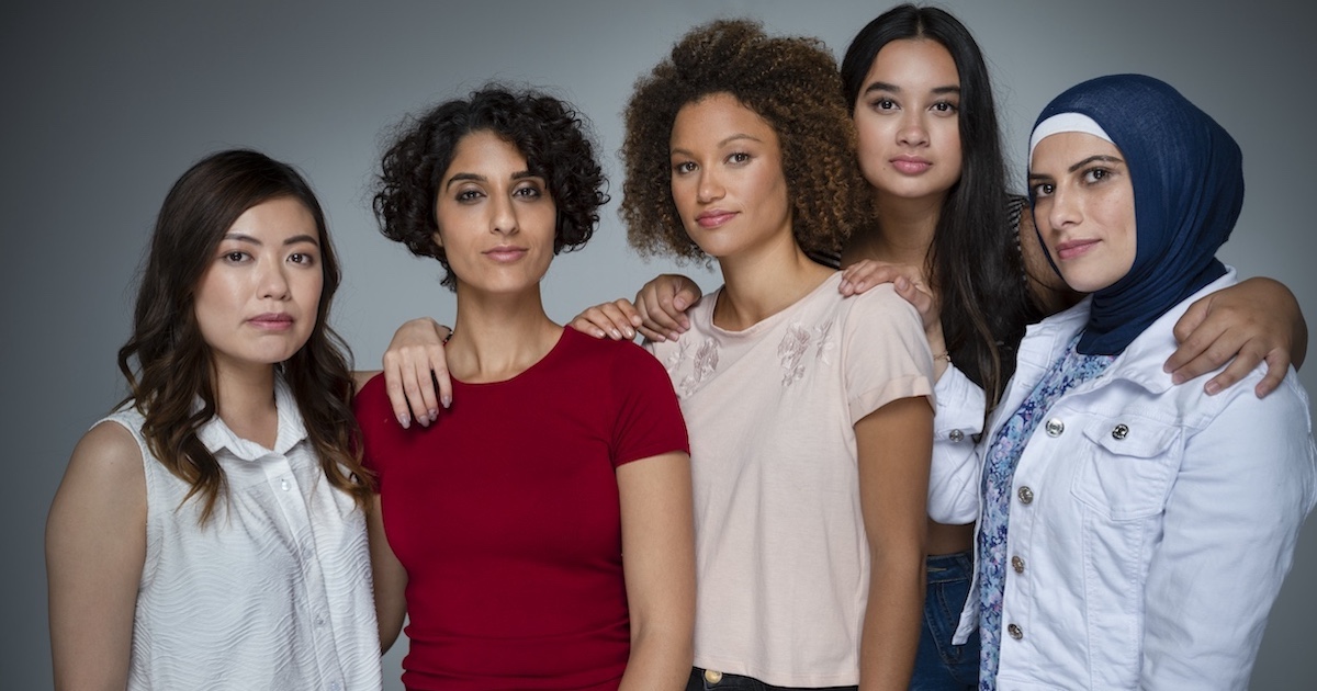 
  Group of women 
