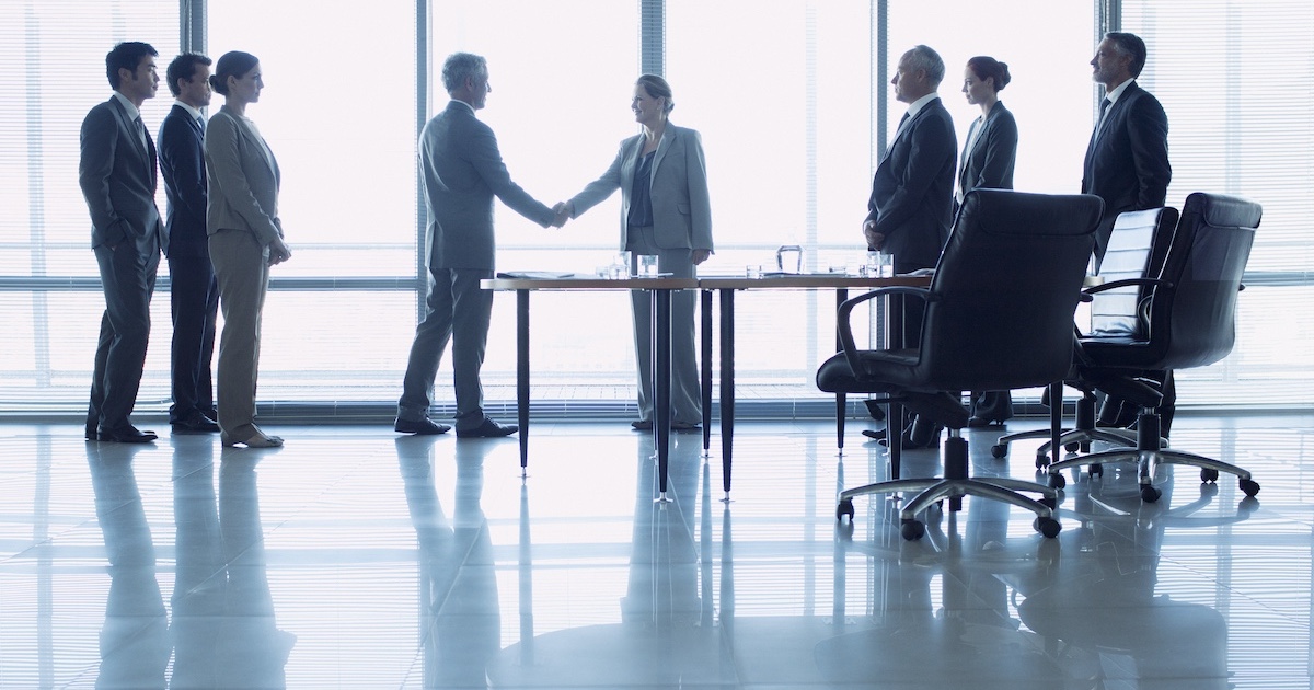 
  Executives in a conference 
