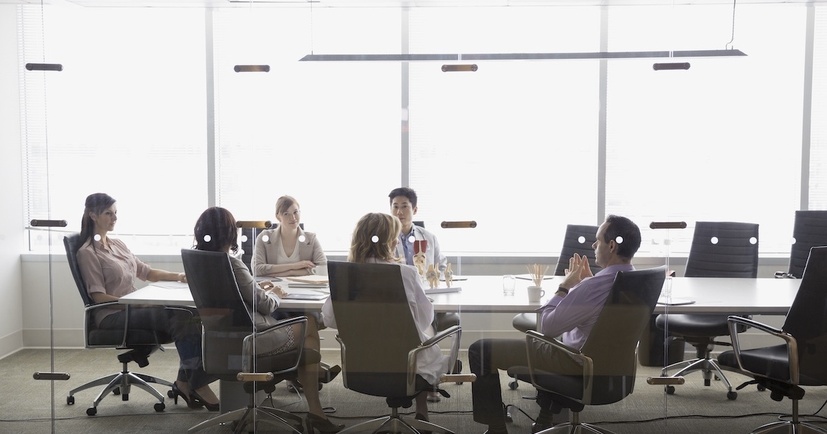 
  Executives in a conference 
