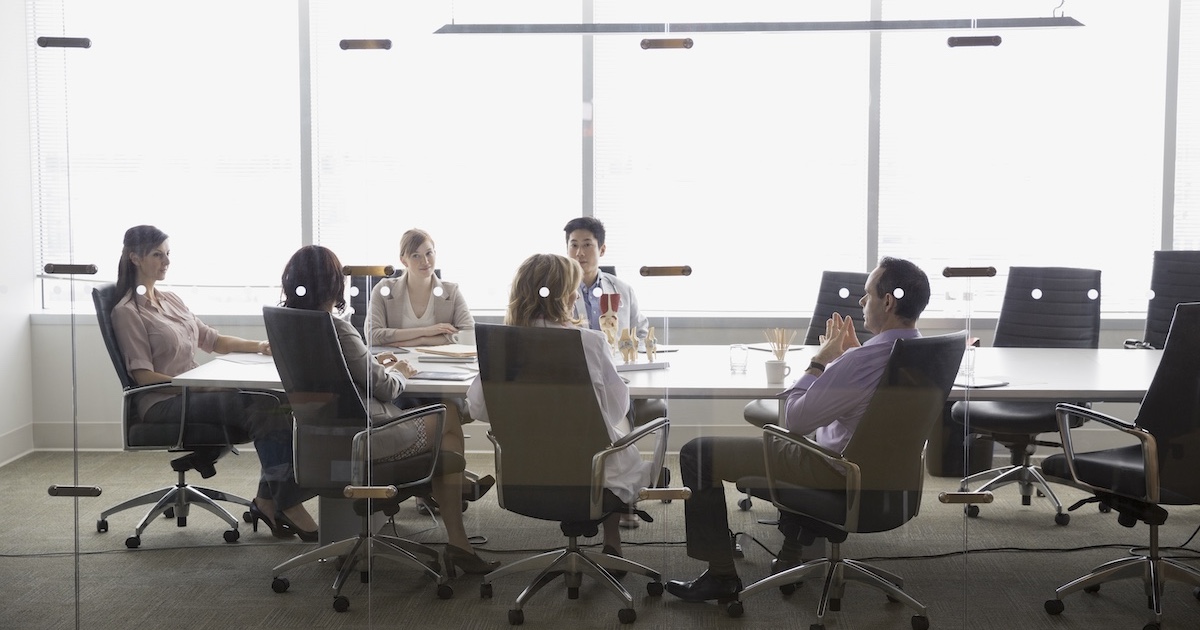
  Executives in a conference 
