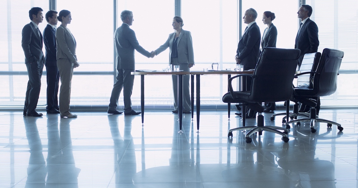 
  Executives in a conference 
