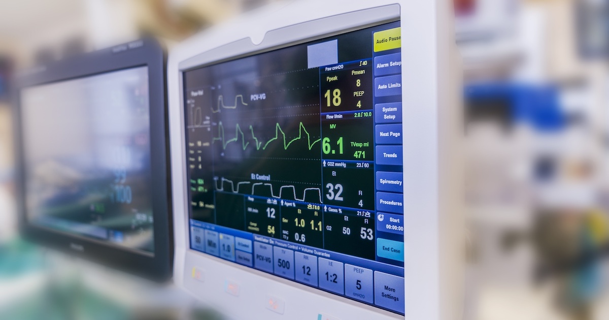
  Picture of vital signs monitor 
