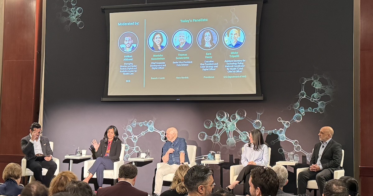 
  Panelists at Boston Consulting Group event
