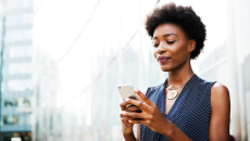 Person on a phone