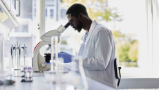 Lab technician at work