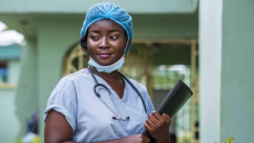 Doctor in scrubs 