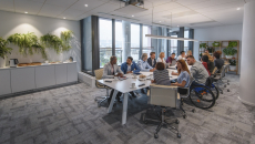 Hospital management in a meeting