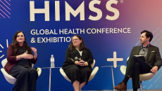 Panelists during HIMSS26 panel entitled "The Digital Dilemma"