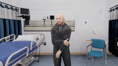 Screenshot of a virtual scenario on the VR training program, I-VADE 