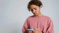 Person using smartphone