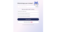 Web interface of Ubie's new LLM-based chat platform