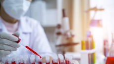 Lab technician at work