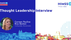 Carmen Pauline Rios Benton, cofounder of the HIMSS23 Europe Startup PitchFest winning company, Doctomatic Carmen Pauline Rios Benton, cofounder of the HIMSS23 Europe Startup PitchFest winning company, Doctomatic
