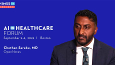 Dr. Chethan Sarabu at OpenNotes_AI in Healthcare Forum 2024 Dr. Chethan Sarabu at OpenNotes_AI in Healthcare Forum 2024