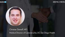 Christian Dameff, UC San Diego_Doctor and business person shaking hands by shapechange/Getty Images Christian Dameff, UC San Diego_Doctor and business person shaking hands by shapechange/Getty Images