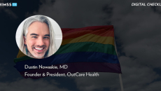 Dr. Dustin Nowaskie, OutCare Health_Rainbow flag waving in the wind by Alexander Spatari/Getty Images Dr. Dustin Nowaskie, OutCare Health_Rainbow flag waving in the wind by Alexander Spatari/Getty Images