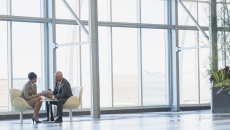 Executives conferring