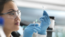 Person in a lab