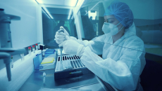 Technician working in a lab