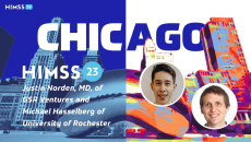 The University of Rochester's Chief Digital Health Officer Michael Hasselberg and Justin Norden, a partner at GSR Ventures