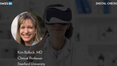 Dr. Kim Bullock at Stanford University_Doctor using VR headset by PeopleImages/Vetta/Getty Images Dr. Kim Bullock at Stanford University_Doctor using VR headset by PeopleImages/Vetta/Getty Images