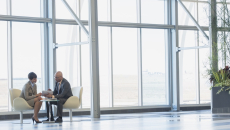 Two executives in a conference