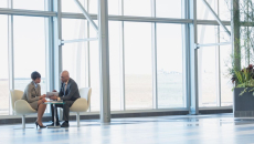 Two executives in a conference