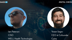 Iain Paterson of WELL Health Technologies and Yotam Segev of Cyera_ Network security icons_Photo: Urupong/Getty Images Iain Paterson of WELL Health Technologies and Yotam Segev of Cyera_ Network security icons_Photo: Urupong/Getty Images