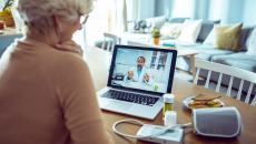 Person on telemedicine
