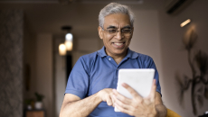 Patient reviewing medical record virtually