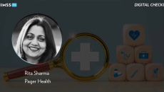 Rita Sharma, Pager Health_Magnifying glass with healthcare icon blocks Photo by Boy Wirat/iStock/Getty Images Plus Rita Sharma, Pager Health_Magnifying glass with healthcare icon blocks Photo by Boy Wirat/iStock/Getty Images Plus