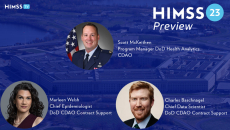 Scott McKeithen, Marleen Welsh and Charles Baschnagel of the Department of Defense Chief Digital and Artificial Intelligence Office Scott McKeithen, Marleen Welsh and Charles Baschnagel of the Department of Defense Chief Digital and Artificial Intelligence Office