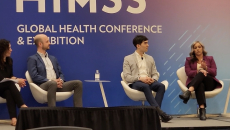 Jessica Hagen of MobiHealthNews, Joey Seliski of Allegheny Health Network, Alexander Ryu of Mayo Clinic, Kali Ariuni Ihde of Northwestern Medicine.