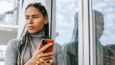 Person on phone