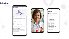 Images of smartphones showing the Primary360 offering