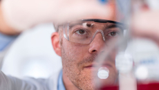 Person in a science lab