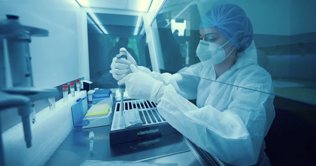 Lab technician at work
Lab technician at work