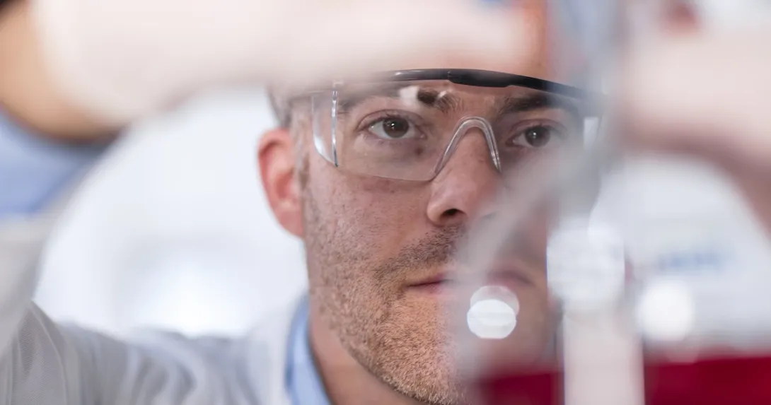 Technician working in a lab
Technician working in a lab