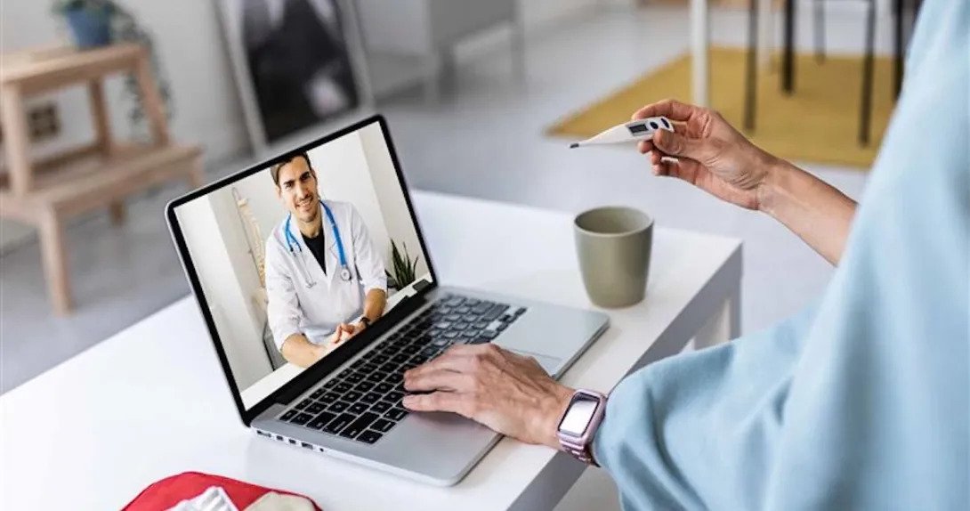 Person on a telehealth call