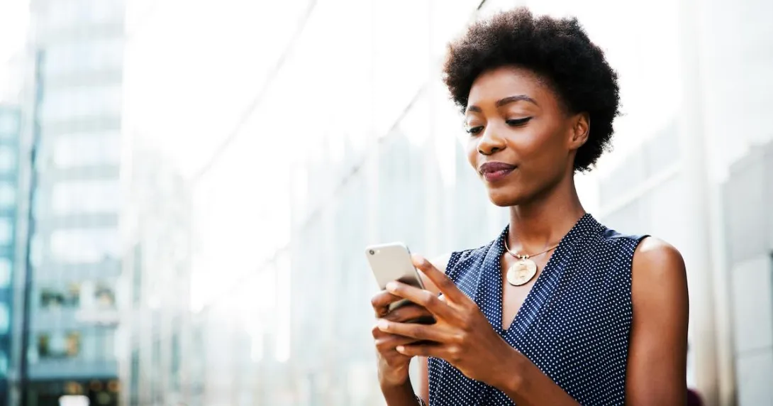 Person on a phone