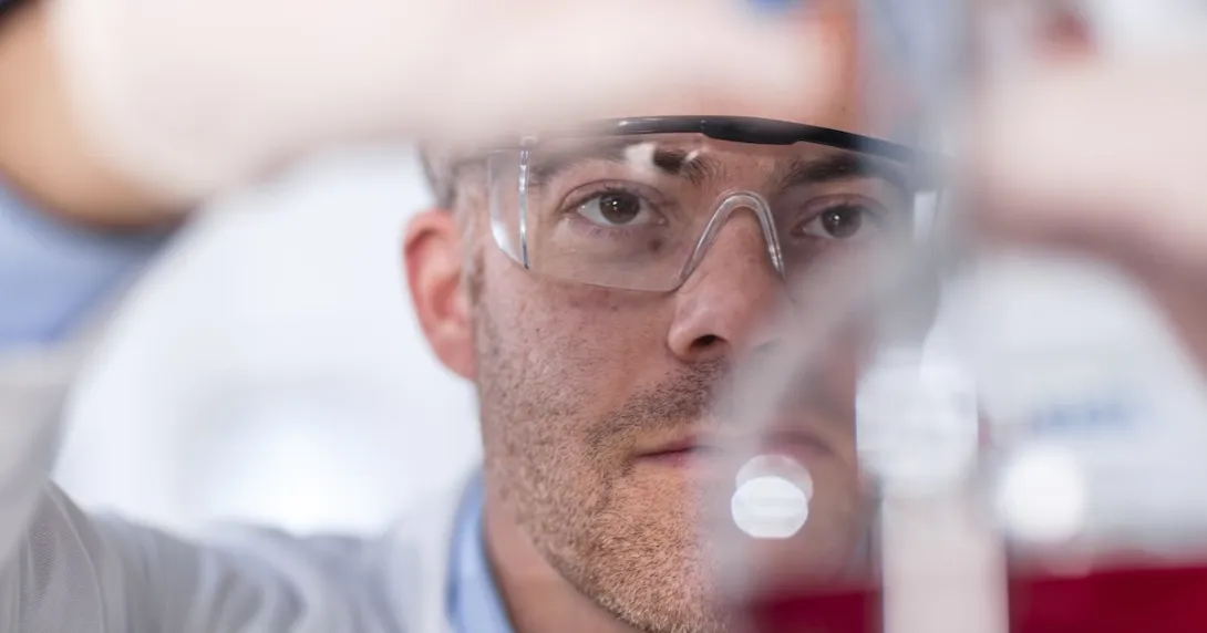 Technician working in a lab