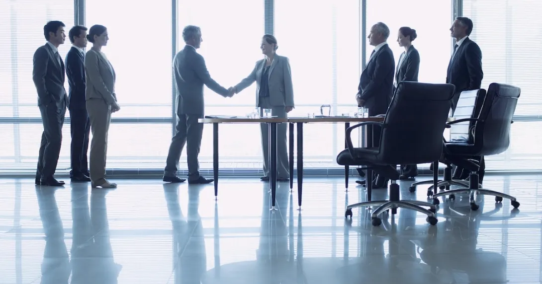 Business associates in a meeting