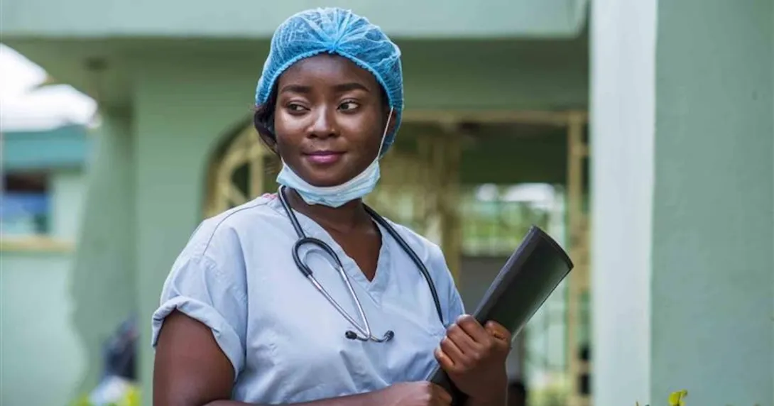 Doctor in scrubs 