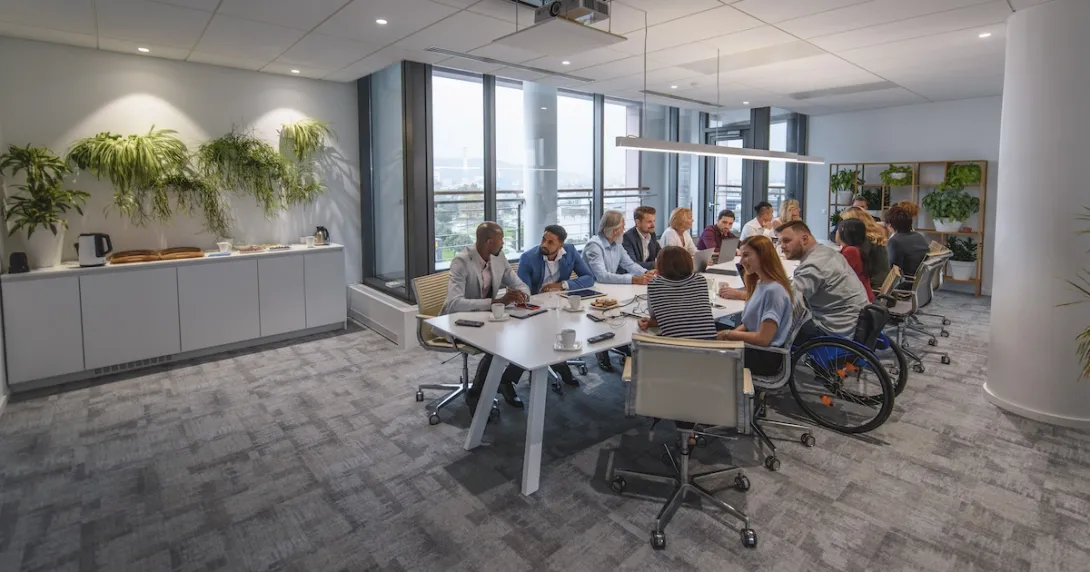 Hospital management in a meeting