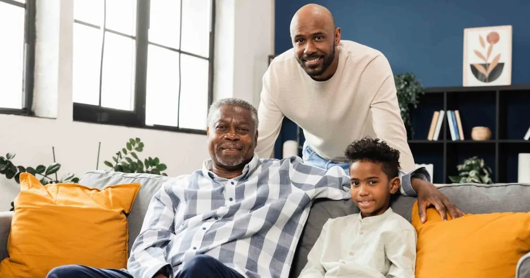 Three generations beside each other