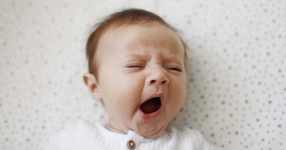 baby yawning