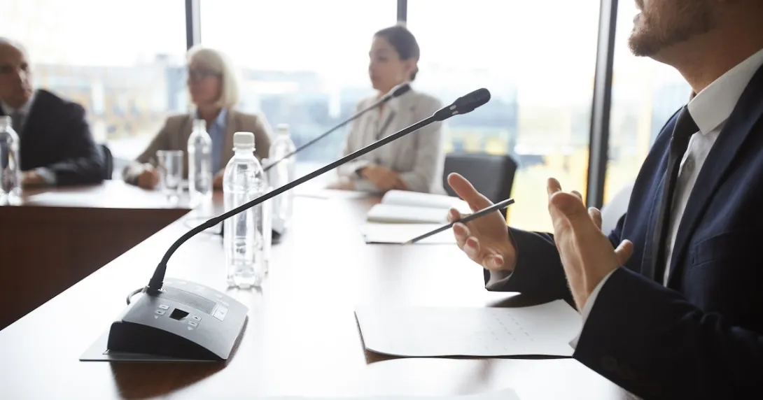 Executives in a conference